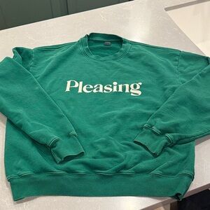 Pleasing Logo Crewneck Sweatshirt - Green